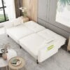 Convertible Futon Sofa Bed With Wooden Legs - ModernLuxe -HOMCOM Store GUEST df1d6910 57e3 479a 908c e091bf47037b
