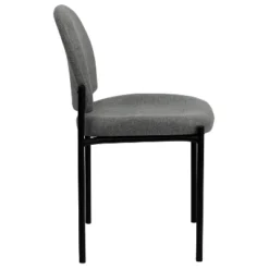Flash Furniture Comfort Gray Fabric Stackable Steel Side Reception Chair -HOMCOM Store GUEST df406578 68b6 4559 81a3 c39399d496e0