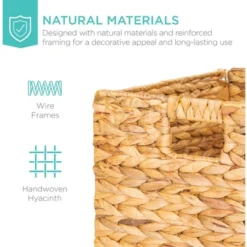 Best Choice Products 12x12in Hyacinth Baskets, Set Of 5 Multipurpose Collapsible Organizers W/ Inserts 15 Best Choice Products 12x12in Hyacinth Baskets, Set Of 5 Multipurpose Collapsible Organizers W/ Inserts -HOMCOM Store GUEST dffa2acf 74a4 4c6d 80d1 5b71b477dc2a