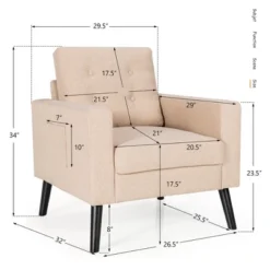 Costway Set Of 2 Accent Armchairs Upholstered Single Sofa Chairs W/ 2-Side Pockets 16 Costway Set Of 2 Accent Armchairs Upholstered Single Sofa Chairs W/ 2-Side Pockets -HOMCOM Store GUEST e021ac88 987f 49b5 a9ce 9b65da0f0878