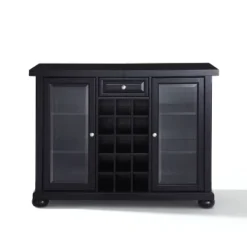 Alexandria Sliding Top Bar Cabinet Black - Crosley -HOMCOM Store GUEST e036402c 27aa 44a5 8595 93b3a2cb4184