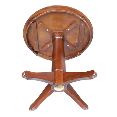 30" Nick Round Top Pedestal Table Espresso - International Concepts 5 30" Nick Round Top Pedestal Table Espresso - International Concepts - Image 3