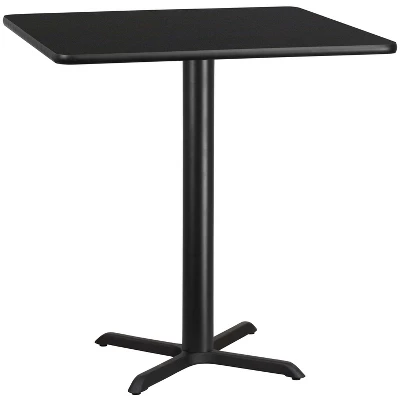 Flash Furniture 42'' Square Laminate Table Top With 33'' X 33'' Bar Height Table Base 5 Flash Furniture 42'' Square Laminate Table Top With 33'' X 33'' Bar Height Table Base - Image 3