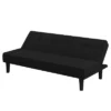 Lorrance 3 Seat Convertible Futon Sofa Bed Black - Serta -HOMCOM Store GUEST e2e59998 17b7 4ee7 bc6e c38a374707fa