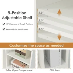 Costway Computer Desk Home Office Workstation Study Laptop Table W/Keyboard Tray Drawer 17 Costway Computer Desk Home Office Workstation Study Laptop Table W/Keyboard Tray Drawer -HOMCOM Store GUEST e3267387 69ec 4905 a69f 3bc471171b26