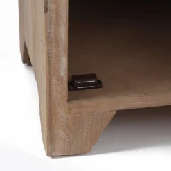 LuxenHome Wood Farmhouse 1-Drawer 1-Door Side Table With Storage. -HOMCOM Store GUEST e360de39 f48f 44ff 8fbb da746a2def03