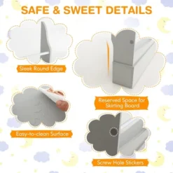 Tangkula 4-Tier Kids Bookshelf Toy Storage Bookcase Rack Wall W/ Anti-toppling Kits -HOMCOM Store GUEST e3f92f3c 3aea 494f 84e7 6be9dc06c3c3