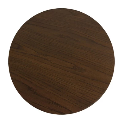 San Marino Mid-Century Modern Round Dining Table Chestnut - Hillsdale Furniture 9 San Marino Mid-Century Modern Round Dining Table Chestnut - Hillsdale Furniture - Image 7