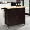 Costway Modern Rolling Kitchen Cart Island Wood Top Storage Trolley Cabinet Utility Brown 1 Costway Modern Rolling Kitchen Cart Island Wood Top Storage Trolley Cabinet Utility Brown -HOMCOM Store GUEST e642922a a7dc 49f1 8365 0004634ab56e