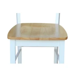 3pc Dining Table With 2 Ladderback Chairs White/Natural – International Concepts -HOMCOM Store GUEST e68714d0 4484 4f8c a66f 4781858eac5d