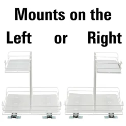 Household Essentials Double-Sided Pantry Organizer White -HOMCOM Store GUEST e749bb04 f60b 4eb9 b1ed ecf942fb536e