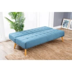Carlie Mid Century Tufted Fabric Convertible Sofa Futon Blue - Abbyson Living -HOMCOM Store GUEST e7ab5dd8 6aa7 4bac b7cb 4991ae1bf98f