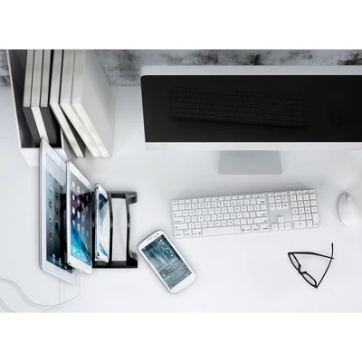 Prosumer's Choice Multi-Device Smartphones And Tablets Charging Station And Device Organizer Stand, Black 3 Prosumer's Choice Multi-Device Smartphones And Tablets Charging Station And Device Organizer Stand, Black