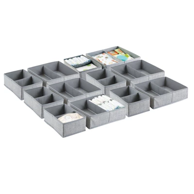 MDesign Fabric Dresser Drawer/Closet Storage Organizer, Set Of 12 9 MDesign Fabric Dresser Drawer/Closet Storage Organizer, Set Of 12 - Image 7