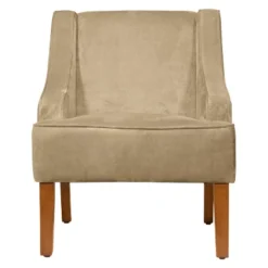 Velvet Swoop Armchair - HomePop -HOMCOM Store GUEST eb094d9a 3989 411b 9007 cad9b7fa309d