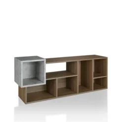 66.46" Durandyl Contemporary Bookcase Honey Walnut - HOMES: Inside + Out -HOMCOM Store GUEST ec5cb90d e439 417a a4a4 8d3b7c657821