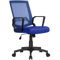 Yaheetech Adjustable Mid-Back Office Chair Computer Chair With Wheels -HOMCOM Store GUEST eccb47b9 2acb 44c5 bb29 6a31202a71cc