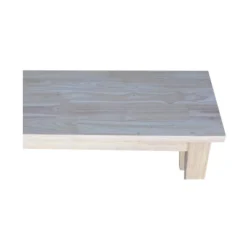 72" Shaker Style Bench Unfinished - International Concepts -HOMCOM Store GUEST ecd6c2b9 4c11 484c a4ee 2dbf49715186