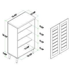 Salma Wood 2 Door Shoe Storage Cabinet Dark Brown - Baxton Studio 23 Salma Wood 2 Door Shoe Storage Cabinet Dark Brown - Baxton Studio -HOMCOM Store GUEST ed254f38 776e 41d9 9438 e8a68b4ec23c