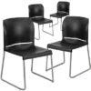 Flash Furniture 4 Pack HERCULES Series 880 Lb. Capacity Full Back Contoured Stack Chair With Powder Coated Sled Base -HOMCOM Store GUEST ed3b38c4 1aa5 46c8 9c3e d47ca95985ed