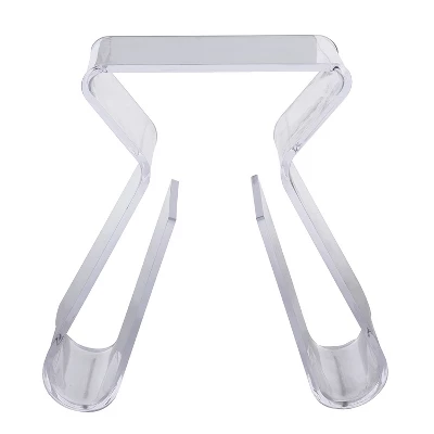 Acrylic End Table With Magazine Rack - Baxton Studio 3 Acrylic End Table With Magazine Rack - Baxton Studio