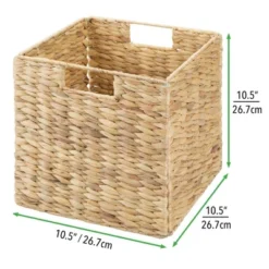 MDesign Large Woven Hyacinth Home Storage Basket For Cube Furniture, 2 Pack 15 MDesign Large Woven Hyacinth Home Storage Basket For Cube Furniture, 2 Pack -HOMCOM Store GUEST edb636a3 90db 4b05 b965 f6afb0630a29