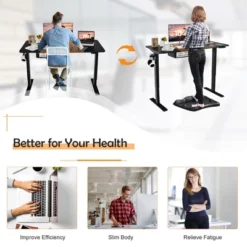 55''x28'' Electric Standing Desk Height Adjustable Sit Stand Desk W/USB Port BrownBlack 17 55''x28'' Electric Standing Desk Height Adjustable Sit Stand Desk W/USB Port BrownBlack -HOMCOM Store GUEST edd6c1ab 7ed7 4b26 9bf9 bdc974b24e2e