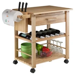 Finland Kitchen Cart Wood/Natural - Winsome 10 Finland Kitchen Cart Wood/Natural - Winsome -HOMCOM Store GUEST ef4bc7ca d28a 4e50 87ac ea7fd21bcc84