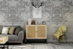 Arina Natural Rattan 2 Door Accent Cabinet With 1 Adjustable Inner Shelf - The Pop Maison -HOMCOM Store GUEST ef891522 a250 4fcf 8e14 5e96286334b9