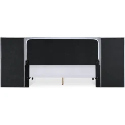 Gramercy Channel Tufted Upholstered Bed Gray Velvet - Finch -HOMCOM Store GUEST efa6595b 7749 4f88 b088 00d845b71a36