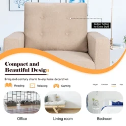 Costway Set Of 2 Accent Armchairs Upholstered Single Sofa Chairs W/ 2-Side Pockets 17 Costway Set Of 2 Accent Armchairs Upholstered Single Sofa Chairs W/ 2-Side Pockets -HOMCOM Store GUEST f0175bf2 fd24 4622 8514 af13878f934e