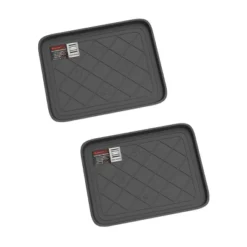 All Weather Boot Tray - Small Water-Resistant Plastic Utility Shoe Mat For Indoor And Outdoor Use In All Seasons By Stalwart (Set Of Two, Dark Grey) -HOMCOM Store GUEST f0597e7a 0e1c 4f3d 9e93 4d9cb59ce1ea