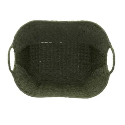 Household Essentials Tall Scoop Basket Paper Rope Olive -HOMCOM Store GUEST f166762f 29c9 417d aeb3 bcf54eefc4dc