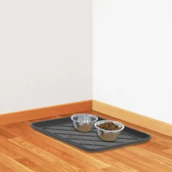 All Weather Boot Tray - Small Water-Resistant Plastic Utility Shoe Mat For Indoor And Outdoor Use In All Seasons By Stalwart (Set Of Two, Dark Grey) -HOMCOM Store GUEST f20b9f3d f1a8 4c5a 8a99 7b122299687c