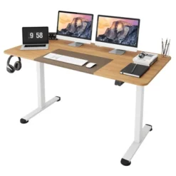 Tangkula 55" Electric Standing Desk Height Adjustable Home Office Table W/ Hook -HOMCOM Store GUEST f2202f0b 5a5a 4138 977d e8fe4ed044aa