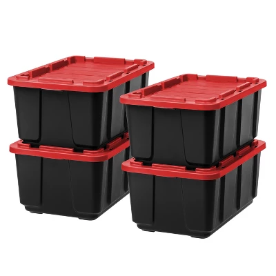 IRIS USA 27Gal/108qt Large Heavy-Duty Storage Plastic Bin Tote Container For Garage With Durable Lid 10 IRIS USA 27Gal/108qt Large Heavy-Duty Storage Plastic Bin Tote Container For Garage With Durable Lid - Image 8