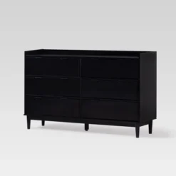 Mid-Century Modern Solid Wood 6 Drawer Double Dresser - Saracina Home -HOMCOM Store GUEST f28737c7 21cc 4ac1 a20c e0fb2c873759