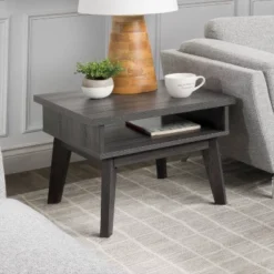Hollywood Side Table Dark Gray - CorLiving -HOMCOM Store GUEST f2d264c4 9b1e 4f61 b13c b9777583988a