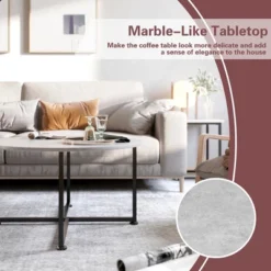 Costway Coffee Table Set Of 3 Modern Faux Metal Frame For Living Room Apartment 21 Costway Coffee Table Set Of 3 Modern Faux Metal Frame For Living Room Apartment -HOMCOM Store GUEST f316fd1b c310 4278 9d7a 7122d6d81a79