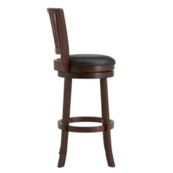 29" Falia Dark Cherry Finish Linen Swivel Barstool Height Chair - Inspire Q 13 29" Falia Dark Cherry Finish Linen Swivel Barstool Height Chair - Inspire Q -HOMCOM Store GUEST f389d641 3f03 4427 a6a8 3b7153bd1b6c
