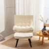 Modern Accent Leisure Chair With Ottoman-ModernLuxe