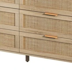 6-Drawer Rattan Dresser For Living Room And Bedroom, Natural - ModernLuxe 17 6-Drawer Rattan Dresser For Living Room And Bedroom, Natural - ModernLuxe -HOMCOM Store GUEST f4ac529a 8ebf 4a22 a4a4 cf0f50868bcf