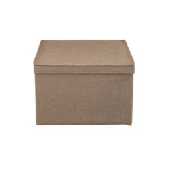 Household Essentials Set Of 2 Jumbo Storage Boxes With Lids Latte Linen -HOMCOM Store GUEST f53c2fb4 1d3e 40c3 a1ce cc45430ee331