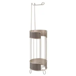 MDesign Toilet Tissue Paper Roll Holder / Dispenser, Stores 4 Rolls -HOMCOM Store GUEST f5c1653f b839 4265 8434 f7b5f4bc30c8