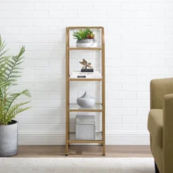 40" Aimee Short Etagere Gold - Crosley 16 40" Aimee Short Etagere Gold - Crosley -HOMCOM Store GUEST f5e6b894 2d3a 44e1 8f22 95eaa8cb8c32