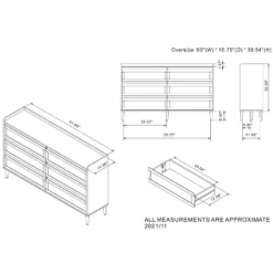 63" Warren 6 Drawer Dresser - MiBasics 25 63" Warren 6 Drawer Dresser - MiBasics -HOMCOM Store GUEST f682bd83 a80f 4e36 af09 a902aae0970c