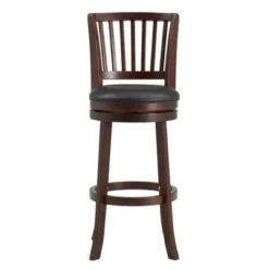 29" Falia Dark Cherry Finish Linen Swivel Barstool Height Chair - Inspire Q 12 29" Falia Dark Cherry Finish Linen Swivel Barstool Height Chair - Inspire Q -HOMCOM Store GUEST f6972ada 3c2e 40d8 bd6b 6c5d51189e22