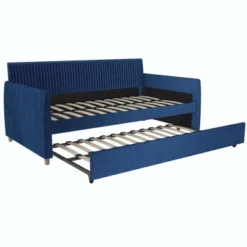 Twin Daphne Upholstered Daybed With Roll Out Trundle - Mr. Kate 23 Twin Daphne Upholstered Daybed With Roll Out Trundle - Mr. Kate -HOMCOM Store GUEST f7402122 04eb 4932 8194 df0e7fa12eea