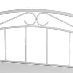Jolie Metal Arched Scroll Design Headboard And Bed Frame White - Hillsdale Furniture -HOMCOM Store GUEST f7e48666 9ce4 4ef4 afcf 7fa6bc7bc7b8