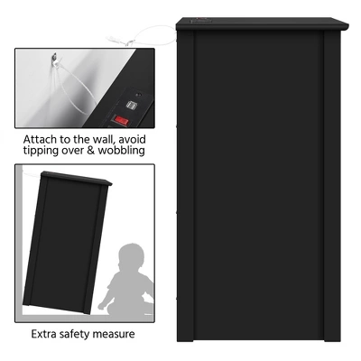 Yaheetech 2 Drawer Bedside Table Sofa Side Table With Charging Station 8 Yaheetech 2 Drawer Bedside Table Sofa Side Table With Charging Station - Image 6